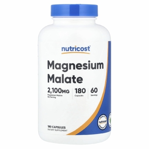 Nutricost, малат магния, 180 капсул (700 мг в 1 капсуле)
