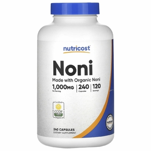 Nutricost, Нони, 240 капсул (500 мг в каждой капсуле)
