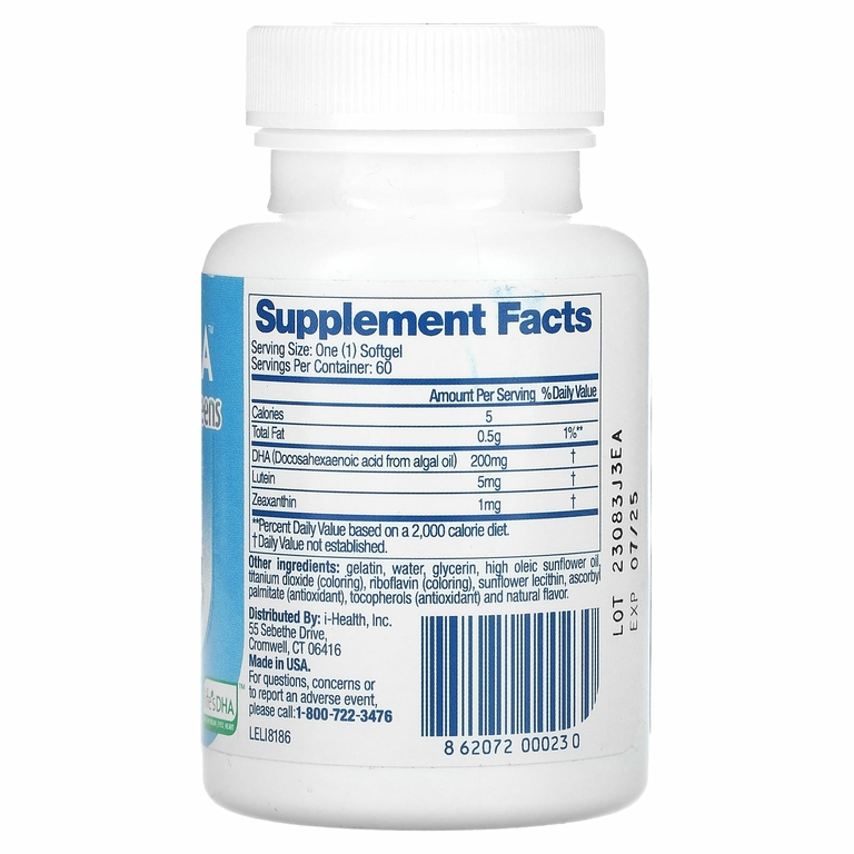 Life's DHA, Kids & Teens DHA, 200 mg, 60 Softgels (Товар снят с продажи) 