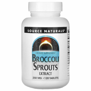 Source Naturals, Экстракт ростков брокколи, 250 мг, 120 таблеток (125 мг в каждой таблетке)