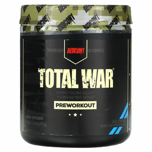 Redcon1, Total War, предтренировочный комплекс, со вкусом голубого лимонада, 441 г (15,56 унции)