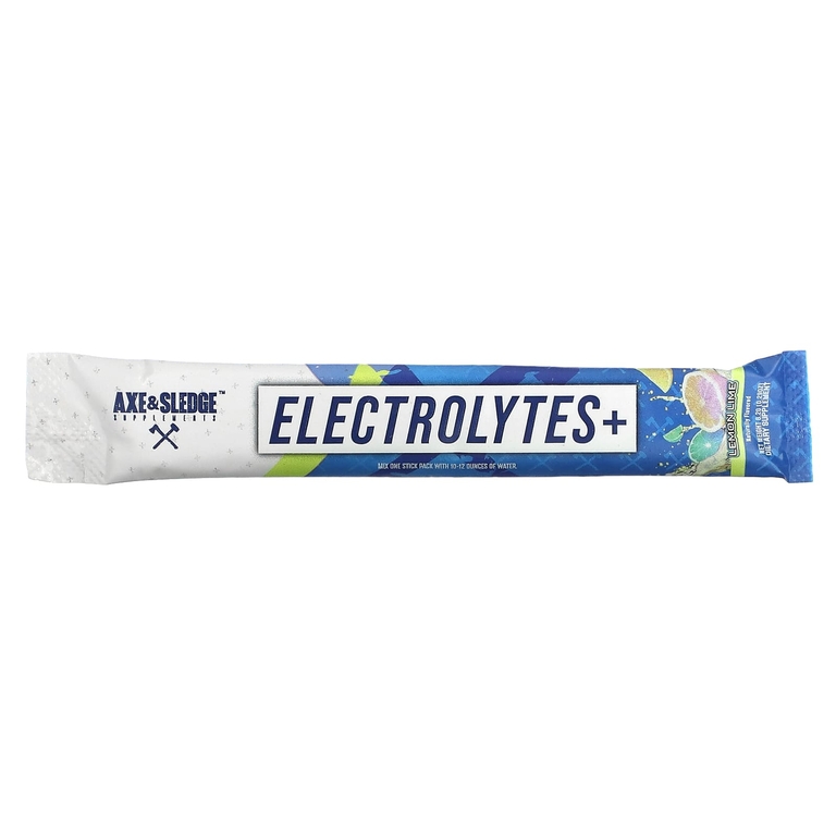 Axe & Sledge Supplements, Electrolytes+, лимон и лайм, 24 пакетика по 8,2 г (0,29 унции) (Товар снят с продажи) 