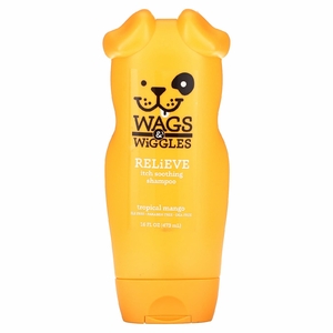 Wags & Wiggles, успокаивающий шампунь для снятия зуда, тропическое манго, 473 мл (16 жидк. унций)