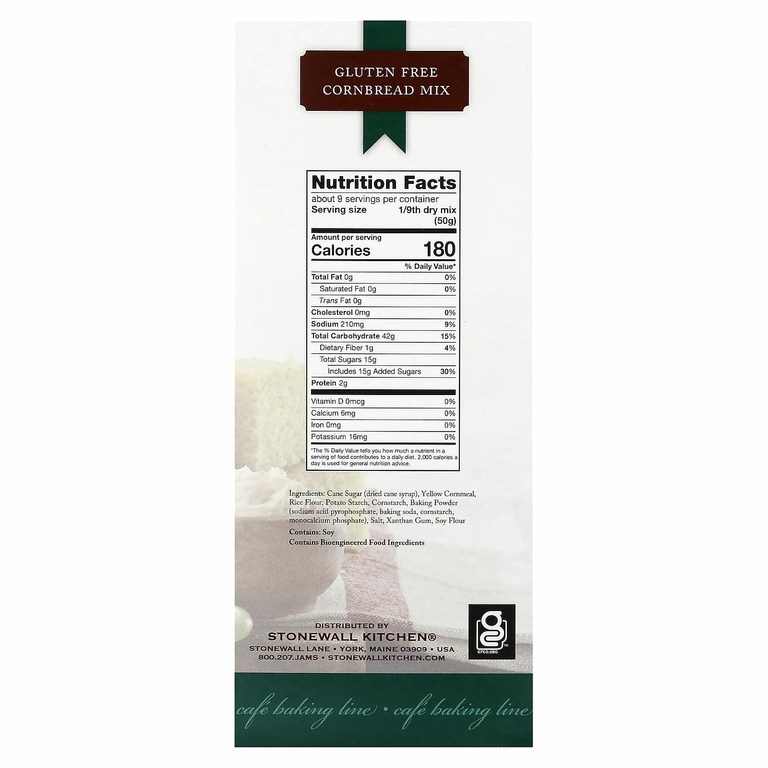 Stonewall Kitchen, смесь для кукурузного хлеба, без глютена, 453,6 г (16 унций)