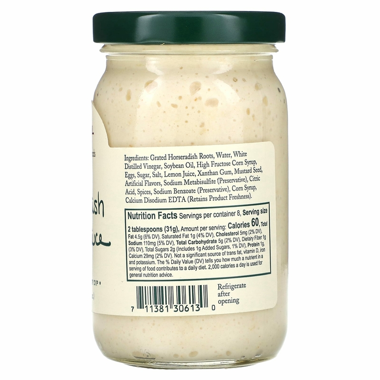 Stonewall Kitchen, сливочный соус с хреном, 234 г (8,25 унции)