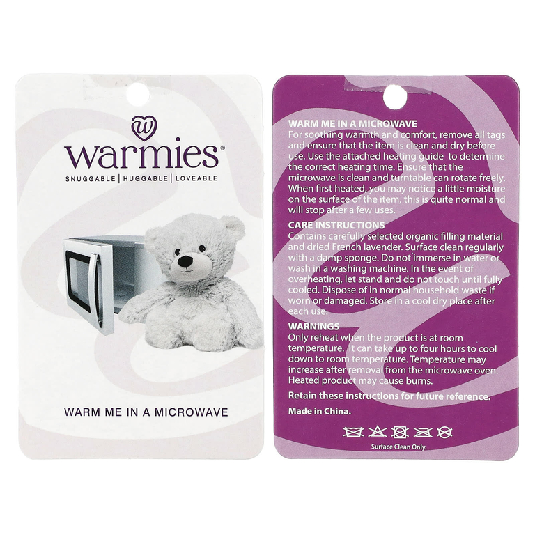 Warmies, Bear, с подогревом, утяжеленный мягкий плюш, 1 шт.