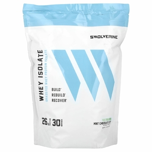 Swolverine, Изолят сыворотки, мятная шоколадная крошка, 930 г (2,05 фунта)
