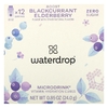 Waterdrop, Microdrink, витамин и гидратация, бузина, черная смородина и бузина, 12 кубиков, 24 г (0,85 унции) (Товар снят с продажи) 