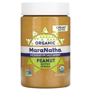MaraNatha, органическая арахисовая паста, кремовый вкус, 454 г (16 унций)