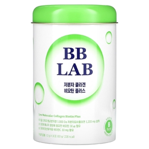 BB Lab, низкомолекулярный коллаген с биотином Plus, 30 пакетиков по 2 г (Товар снят с продажи) 