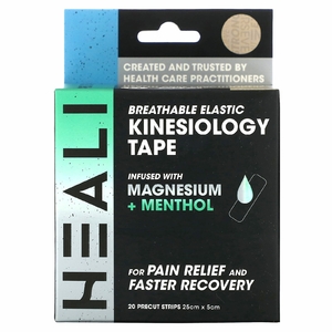 Heali Medical Corp, дышащее эластичное кинезиологическое тейпирование, вдохновение для тела, 20 предварительно нарезанных полосок