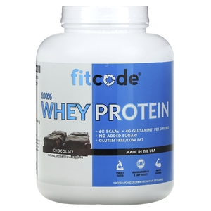 fitcode, 100% сывороточный протеин, со вкусом шоколада, 2,268 кг (5 фунтов) (Товар снят с продажи) 