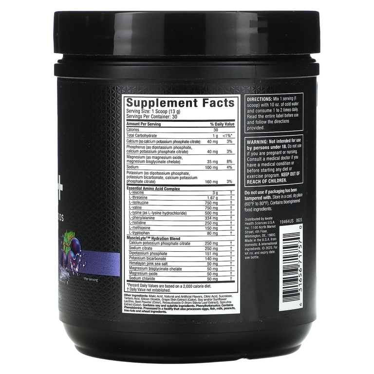 MuscleTech, Platinum, 100% EAA+, со вкусом винограда, 387 г (13,65 унции)