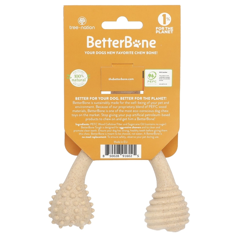 BetterBone, Tough Chew Bone, маленькая жевательная таблетка, 1 шт. (Товар снят с продажи) 