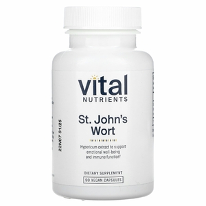 Vital Nutrients, Зверобой, 600 мг, 90 веганских капсул (300 мг в каждой капсуле)