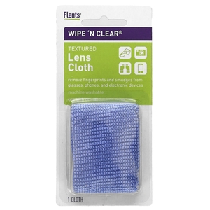 Flents, Wipe 'N Clear, текстурированная салфетка для линз, 1 шт.