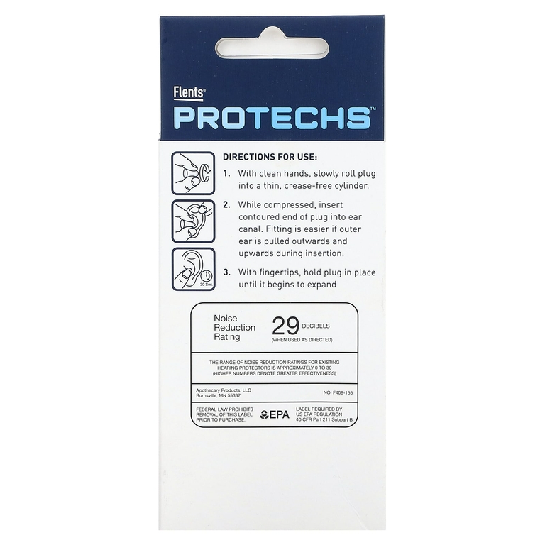 Flents, Protechs, Quiet Пожалуйста, беруши из поролона, 25 пар