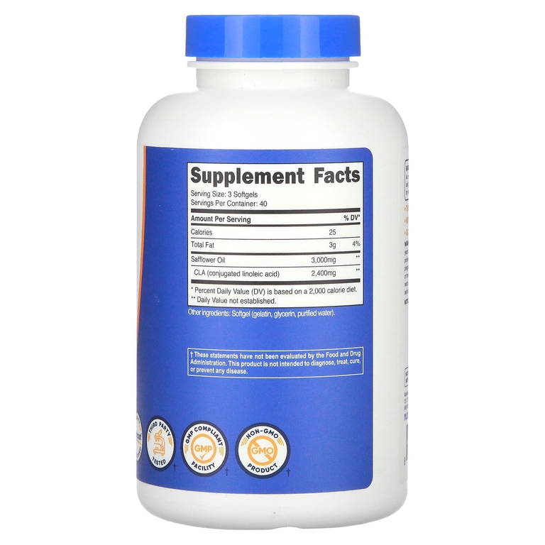 Nutricost, КЛК, 120 капсул (800 мг в каждой капсуле)
