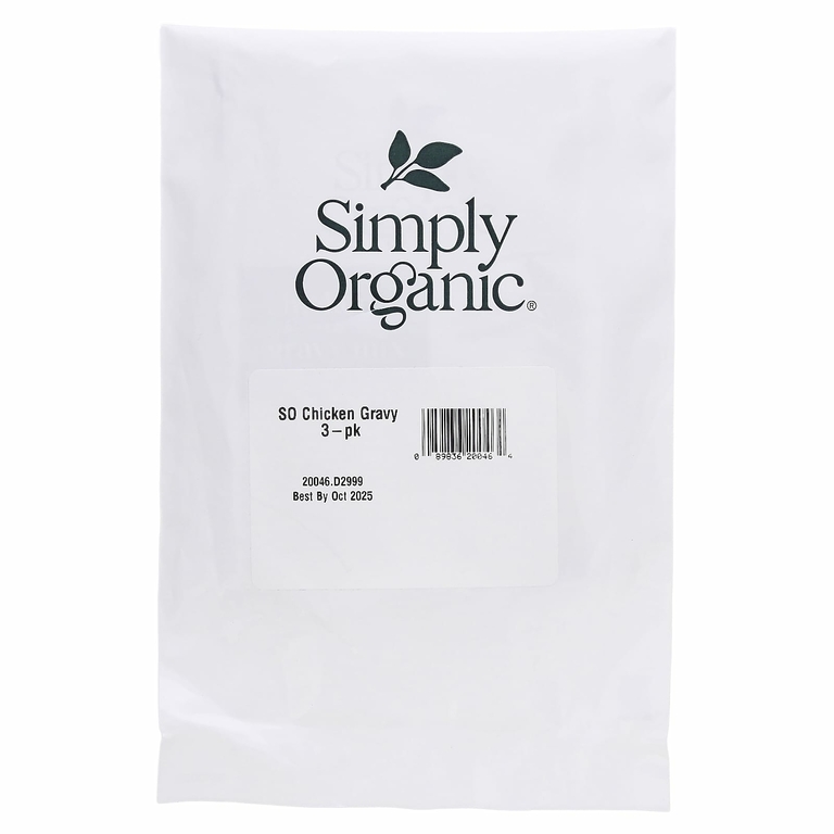 Simply Organic, смесь для курицы, 3 пакетика по 24 г (0,85 унции)
