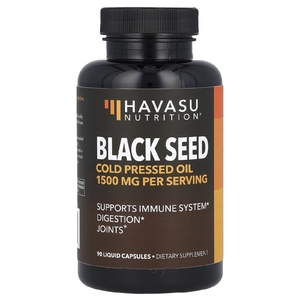 Havasu Nutrition, Black Seed, масло холодного отжима, 90 жидких капсул (500 мг на капсулу)