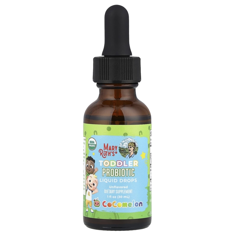 MaryRuth's, Жидкие капли с пробиотиком для малышей, Cocomelon ™, для детей от 1 до 3 лет, без добавок, 30 мл (1 жидк. Унция)