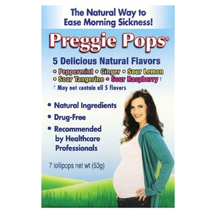 Preggie, леденцы для беременных, леденцы, ассорти, 7 шт., 53 г (Товар снят с продажи) 