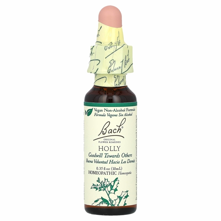 Bach, Original Flower Remedies, падуб, 10 мл (0,35 жидк. унции)