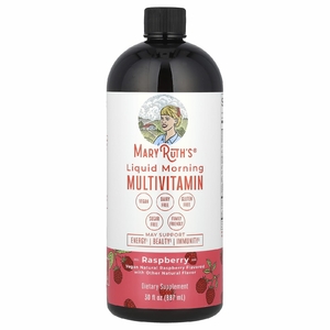 MaryRuth's, жидкая мультивитаминная добавка для утреннего приёма, с малиновым вкусом, 887 мл (30 жидк. унций)