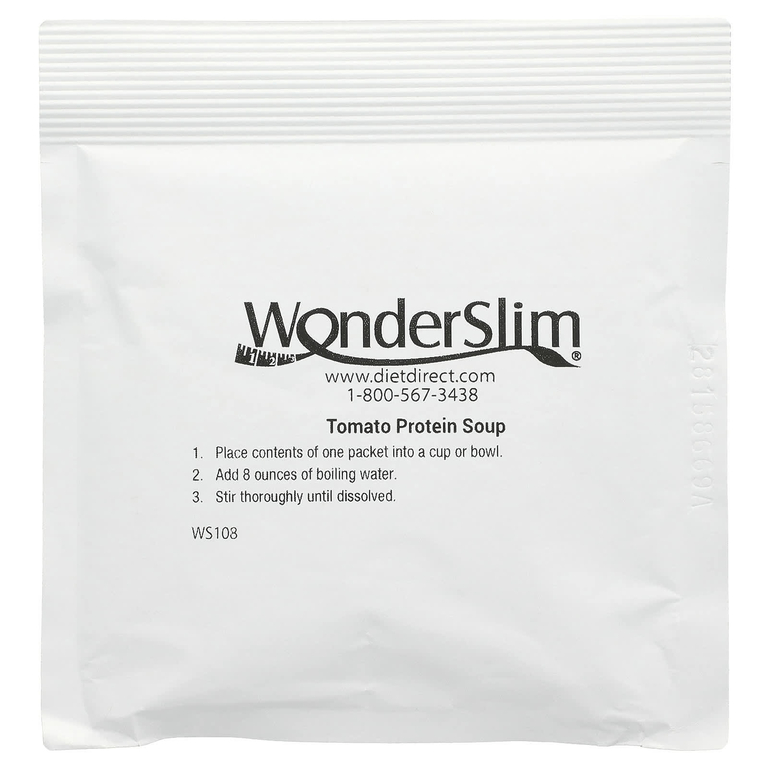WonderSlim, протеиновый суп, со вкусом томатов, 7 пакетиков по 32 г (1,1 унции) (Товар снят с продажи) 