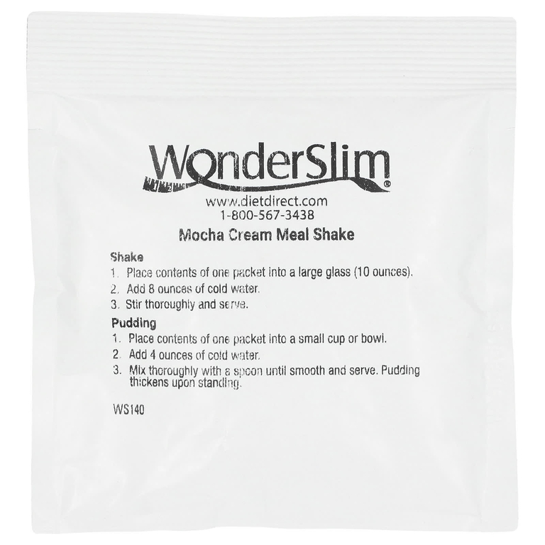 WonderSlim, коктейль, мокко и крем, 7 пакетиков по 28 г (Товар снят с продажи) 