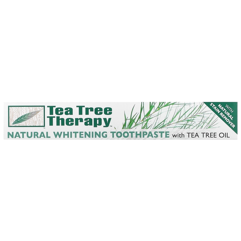 Tea Tree Therapy, Натуральная отбеливающая зубная паста, с маслом чайного дерева, 85 г (3 унции)