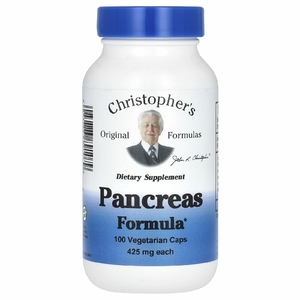 Christopher's Original Formulas, формула для поджелудочной железы, 100 вегетарианских капсул
