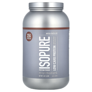 Isopure, Протеиновый порошок с низким содержанием углеводов, голландский шоколад, 3 фунта (1361 г)