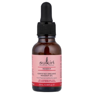 Sukin, Сертифицированное органическое масло шиповника, для сухой и проблемной кожи, 25 мл (0,85 жидк. Унции)