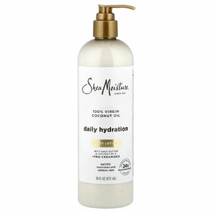 SheaMoisture, лосьон для тела для ежедневного увлажнения, 100% кокосовое масло первого отжима, 473 мл (16 жидк. унций)