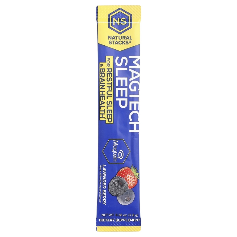 Natural Stacks, Magtech® Sleep, для сна, лаванда и ягоды, 14 стиков по 7,8 г (0,28 унции)
