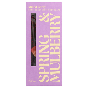 Spring & Mulberry, шоколад с финиками, с ягодным ассорти, 60 г (2,1 унции)