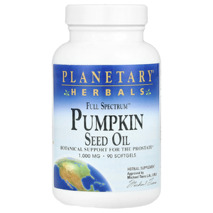 Planetary Herbals, Тыквенное масло с полным спектром активных веществ, 1000 мг, 90 гелевых капсул