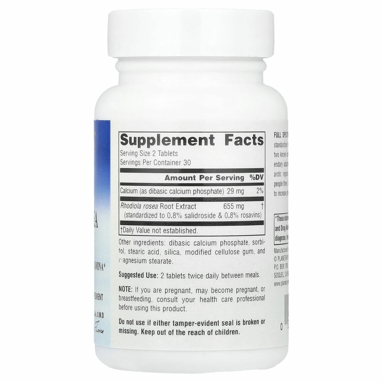 Planetary Herbals, Full Spectrum™, экстракт родиолы розовой (Rhodiola rosea), 60 таблеток (327 мг в 1 таблетке)