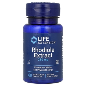 Life Extension, экстракт родиолы, 250 мг, 60 вегетарианских капсул