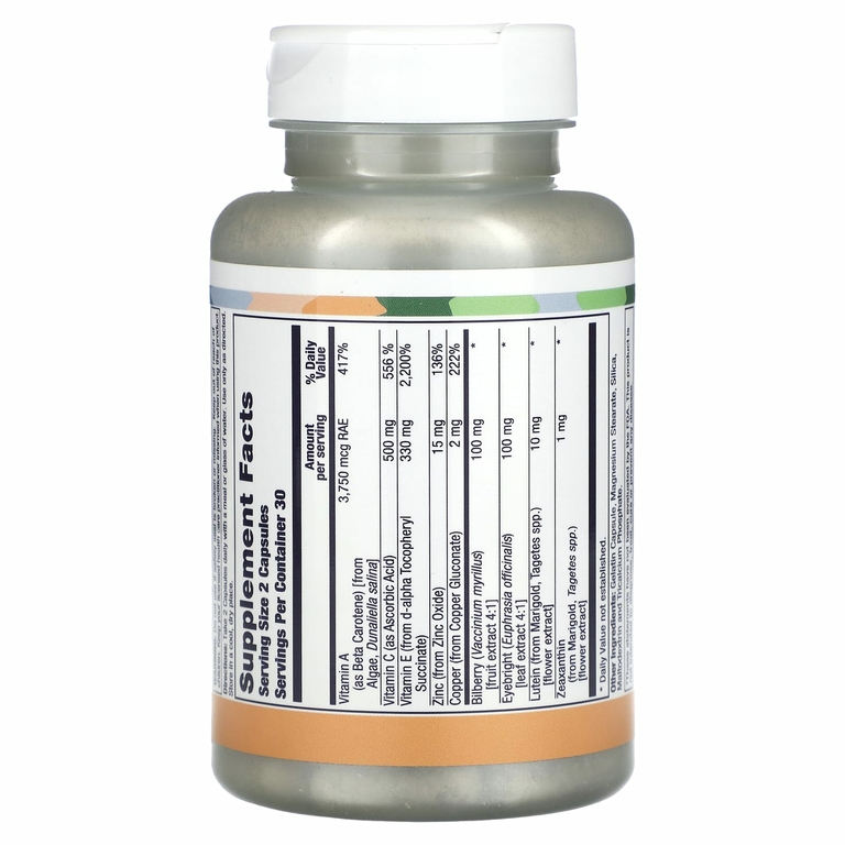LifeTime Vitamins, Brite Eyes, средство с антиоксидантами, 60 капсул