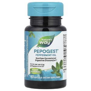 Nature's Way, Pepogest®, масло перечной мяты, 0,2 мл, 60 капсул
