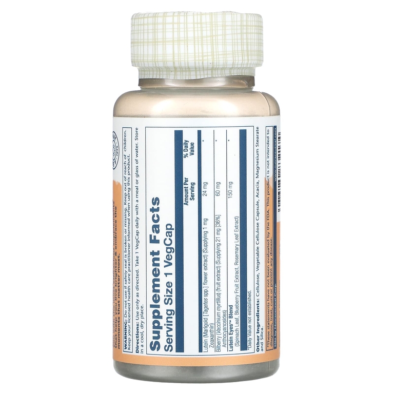 Solaray, Lutein Eyes 24 Advanced, 24 mg, 30 VegCaps