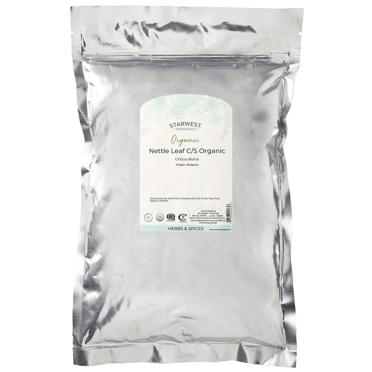 Starwest Botanicals, Лист крапивы, измельченный и просеянный, натуральный, 1 фунт
