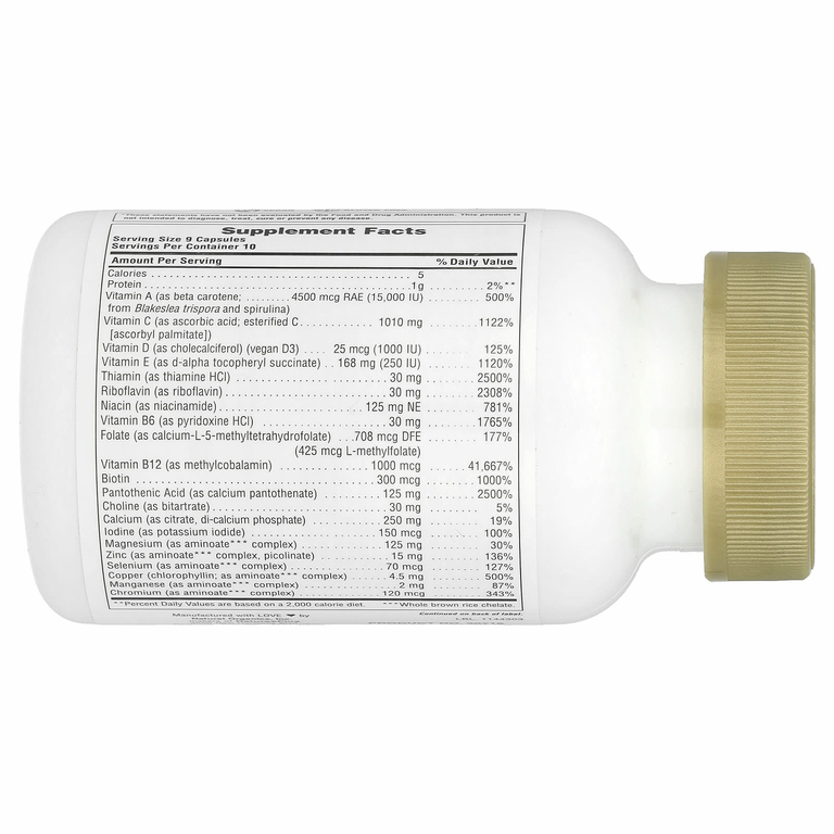 NaturesPlus, Source of Life, Gold Capsules, 90 вегетарианских капсул