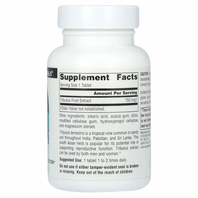 Source Naturals, экстракт якорцев, 750 мг, 60 таблеток