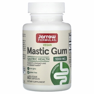 Jarrow Formulas, мастиковая смола, 1000 мг, 60 растительных капсул (500 мг в 1 капсуле)