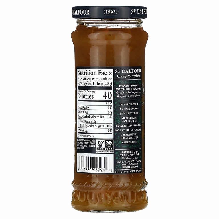 St. Dalfour, Deluxe, апельсиновый мармеладный джем, 284 г (10 унций)