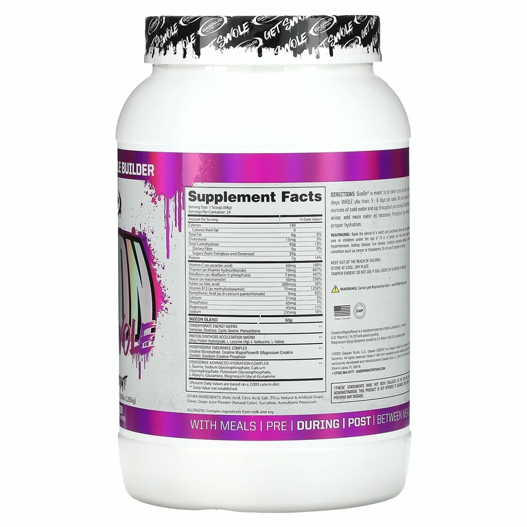 Gaspari Nutrition, SizeOn, All In One Muscle Builder, охладитель для винограда, 1,63 кг (3,59 фунта)