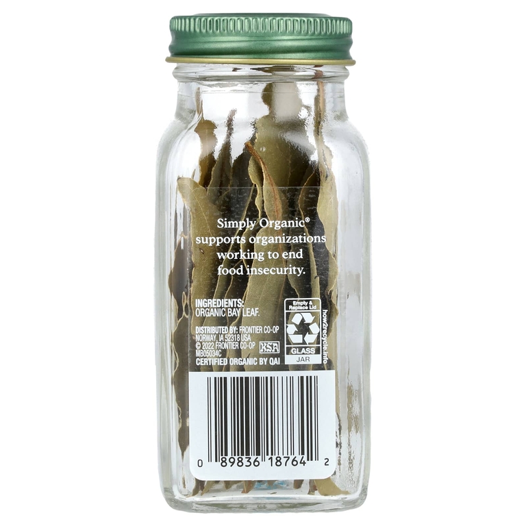 Simply Organic, Лавровый лист, 4 г (0,14 унции)